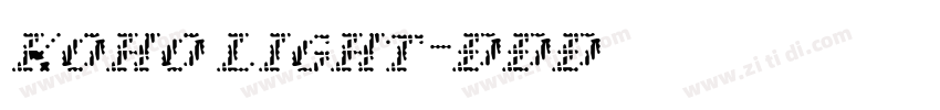 koho light字体转换 koho light字体转换